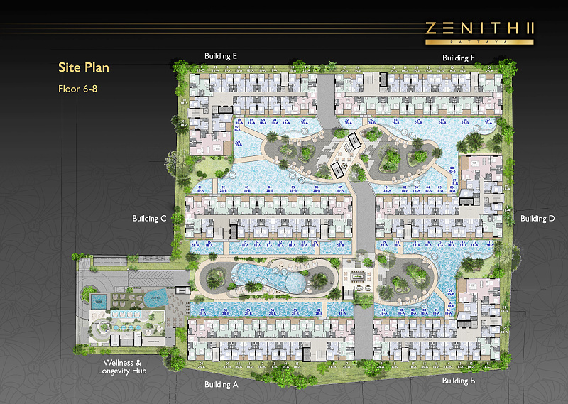 ZENITH II Pattaya — floor plan